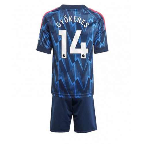 Arsenal Viktor Gyokeres #14 Venkovní dres komplet pro Děti 2025-26 Krátkým Rukávem (+ Krátké kalhoty) Arsenal Viktor Gyokeres #14 Venkovní dres komplet pro Děti 2025-26 Krátkým Rukávem (+ Krátké kalhoty)