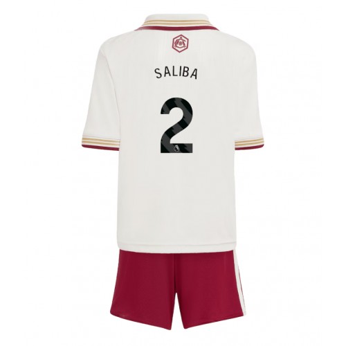 Arsenal William Saliba #2 Alternativní dres komplet pro Děti 2025-26 Krátkým Rukávem (+ Krátké kalhoty) Arsenal William Saliba #2 Alternativní dres komplet pro Děti 2025-26 Krátkým Rukávem (+ Krátké kalhoty)