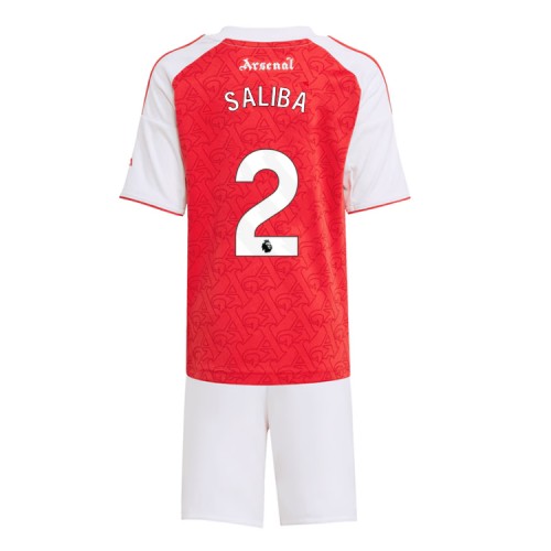 Arsenal William Saliba #2 Domácí dres komplet pro Děti 2025-26 Krátkým Rukávem (+ Krátké kalhoty) Arsenal William Saliba #2 Domácí dres komplet pro Děti 2025-26 Krátkým Rukávem (+ Krátké kalhoty)