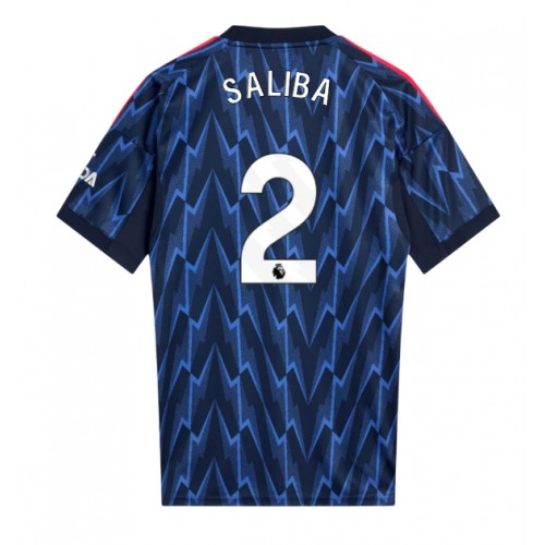 Arsenal William Saliba #2 Venkovní Dres 2025-26 Krátkým Rukávem Arsenal William Saliba #2 Venkovní Dres 2025-26 Krátkým Rukávem