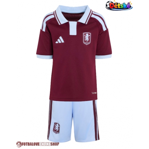 Aston Villa Amadou Onana #24 Domácí dres komplet pro Děti 2026-27 Krátkým Rukávem (+ Krátké kalhoty)