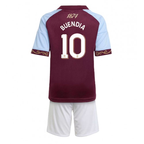 Aston Villa Emiliano Buendia #10 Domácí dres komplet pro Děti 2025-26 Krátkým Rukávem (+ Krátké kalhoty) Aston Villa Emiliano Buendia #10 Domácí dres komplet pro Děti 2025-26 Krátkým Rukávem (+ Krátké kalhoty)