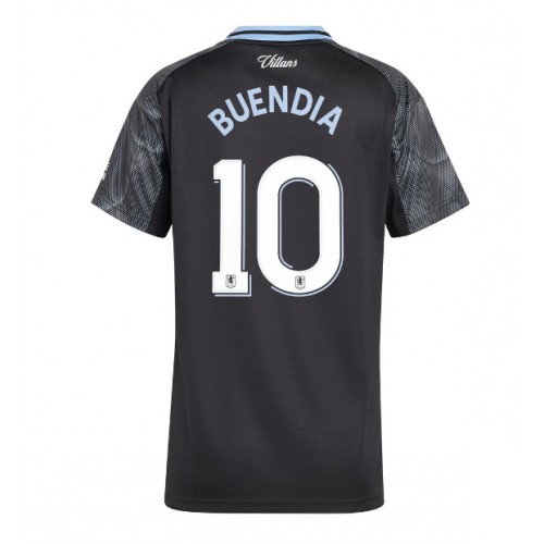 Aston Villa Emiliano Buendia #10 Venkovní Dres pro Dámy 2025-26 Krátkým Rukávem Aston Villa Emiliano Buendia #10 Venkovní Dres pro Dámy 2025-26 Krátkým Rukávem
