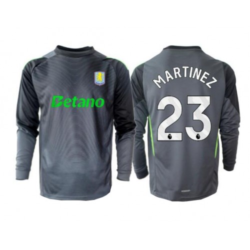 Aston Villa Emiliano Martinez #23 Brankář Domácí Dres 2025-26 Dlouhým Rukávem Aston Villa Emiliano Martinez #23 Brankář Domácí Dres 2025-26 Dlouhým Rukávem