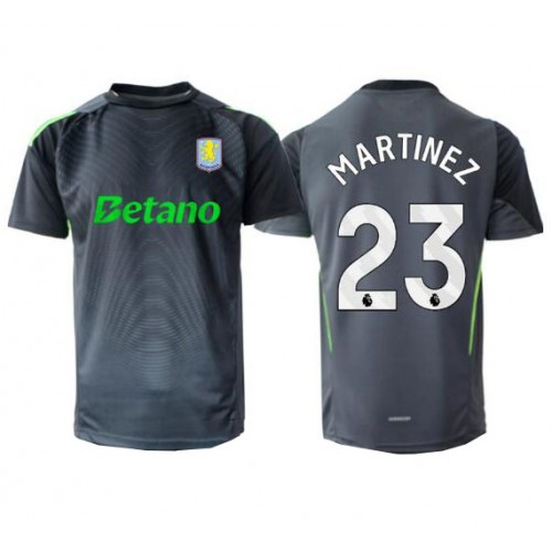 Aston Villa Emiliano Martinez #23 Brankář Domácí Dres 2025-26 Krátkým Rukávem Aston Villa Emiliano Martinez #23 Brankář Domácí Dres 2025-26 Krátkým Rukávem
