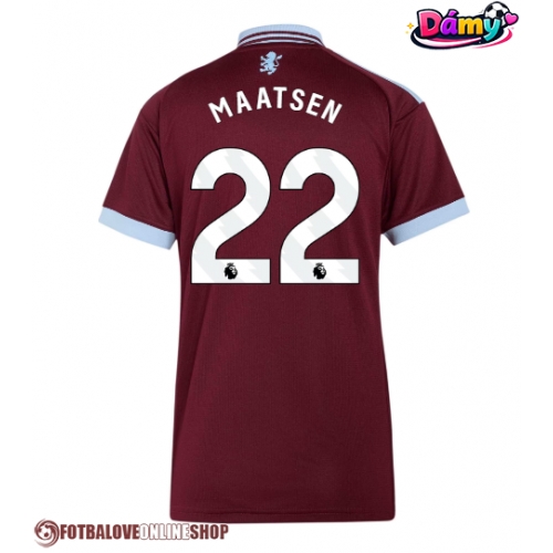 Aston Villa Ian Maatsen #22 Domácí Dres pro Dámy 2026-27 Krátkým Rukávem
