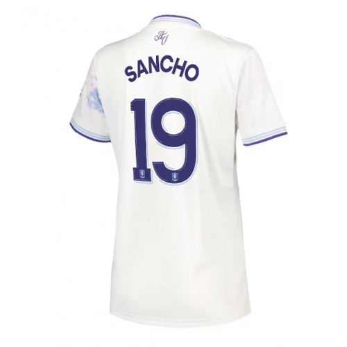 Aston Villa Jadon Sancho #19 Alternativní Dres pro Dámy 2025-26 Krátkým Rukávem Aston Villa Jadon Sancho #19 Alternativní Dres pro Dámy 2025-26 Krátkým Rukávem
