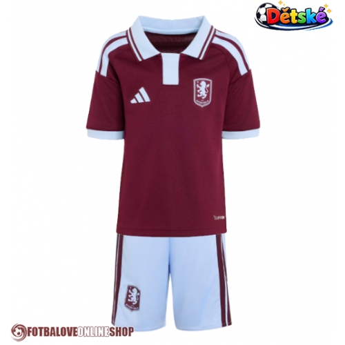 Aston Villa Joao Gomes #35 Domácí dres komplet pro Děti 2026-27 Krátkým Rukávem (+ Krátké kalhoty)