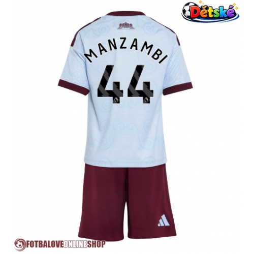 Aston Villa Johan Manzambi #44 Alternativní dres komplet pro Děti 2026-27 Krátkým Rukávem (+ Krátké kalhoty)