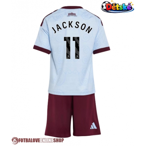 Aston Villa Nicolas Jackson #11 Alternativní dres komplet pro Děti 2026-27 Krátkým Rukávem (+ Krátké kalhoty)