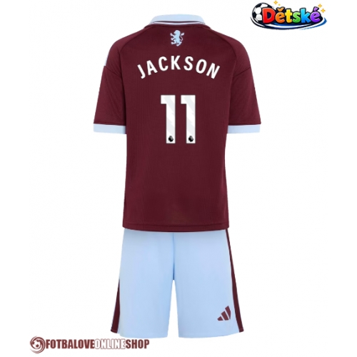 Aston Villa Nicolas Jackson #11 Domácí dres komplet pro Děti 2026-27 Krátkým Rukávem (+ Krátké kalhoty)