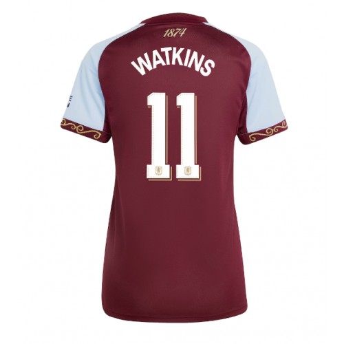 Aston Villa Ollie Watkins #11 Domácí Dres pro Dámy 2025-26 Krátkým Rukávem Aston Villa Ollie Watkins #11 Domácí Dres pro Dámy 2025-26 Krátkým Rukávem