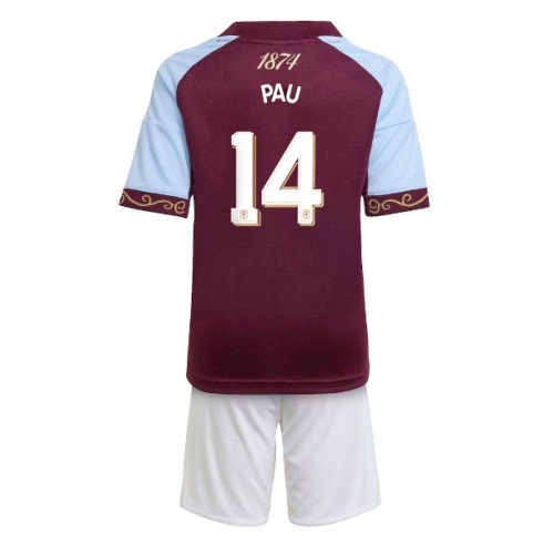 Aston Villa Pau Torres #14 Domácí dres komplet pro Děti 2025-26 Krátkým Rukávem (+ Krátké kalhoty) Aston Villa Pau Torres #14 Domácí dres komplet pro Děti 2025-26 Krátkým Rukávem (+ Krátké kalhoty)