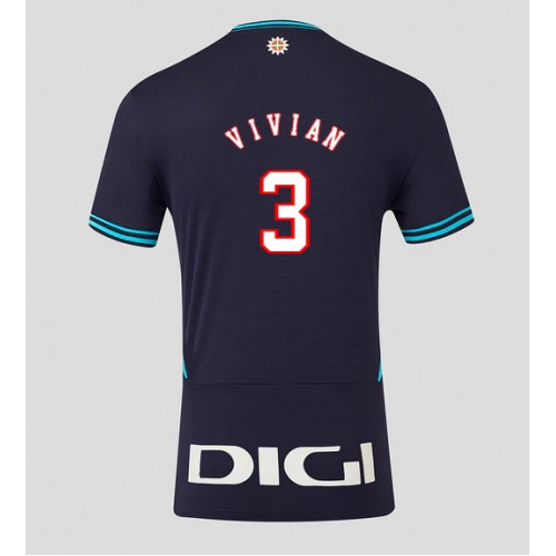 Athletic Bilbao Dani Vivian #3 Venkovní Dres 2025-26 Krátkým Rukávem Athletic Bilbao Dani Vivian #3 Venkovní Dres 2025-26 Krátkým Rukávem