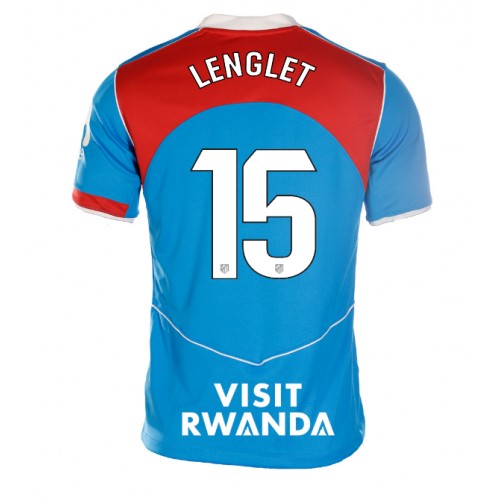 Atletico Madrid Clement Lenglet #15 Alternativní Dres pro Dámy 2025-26 Krátkým Rukávem Atletico Madrid Clement Lenglet #15 Alternativní Dres pro Dámy 2025-26 Krátkým Rukávem