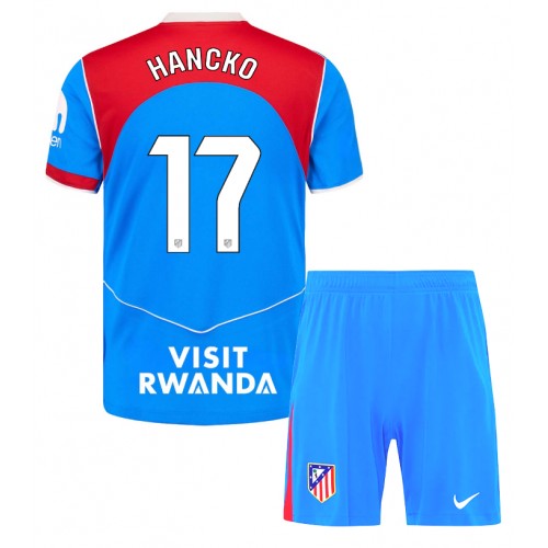 Atletico Madrid David Hancko #17 Alternativní dres komplet pro Děti 2025-26 Krátkým Rukávem (+ Krátké kalhoty) Atletico Madrid David Hancko #17 Alternativní dres komplet pro Děti 2025-26 Krátkým Rukávem (+ Krátké kalhoty)