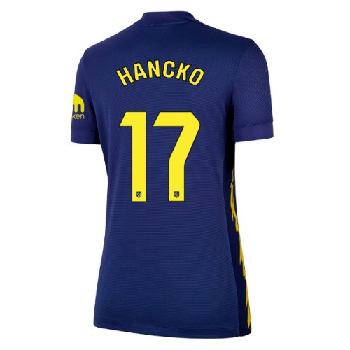 Atletico Madrid David Hancko #17 Venkovní Dres pro Dámy 2025-26 Krátkým Rukávem Atletico Madrid David Hancko #17 Venkovní Dres pro Dámy 2025-26 Krátkým Rukávem