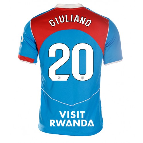Atletico Madrid Giuliano Simeone #20 Alternativní Dres pro Dámy 2025-26 Krátkým Rukávem Atletico Madrid Giuliano Simeone #20 Alternativní Dres pro Dámy 2025-26 Krátkým Rukávem