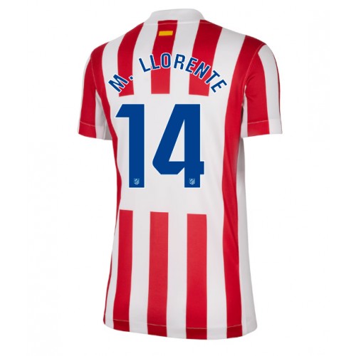 Atletico Madrid Marcos Llorente #14 Domácí Dres pro Dámy 2025-26 Krátkým Rukávem Atletico Madrid Marcos Llorente #14 Domácí Dres pro Dámy 2025-26 Krátkým Rukávem