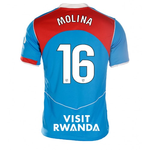 Atletico Madrid Nahuel Molina #16 Alternativní Dres pro Dámy 2025-26 Krátkým Rukávem Atletico Madrid Nahuel Molina #16 Alternativní Dres pro Dámy 2025-26 Krátkým Rukávem