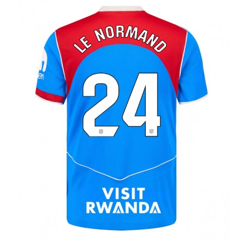 Atletico Madrid Robin Le Normand #24 Alternativní Dres 2025-26 Krátkým Rukávem Atletico Madrid Robin Le Normand #24 Alternativní Dres 2025-26 Krátkým Rukávem