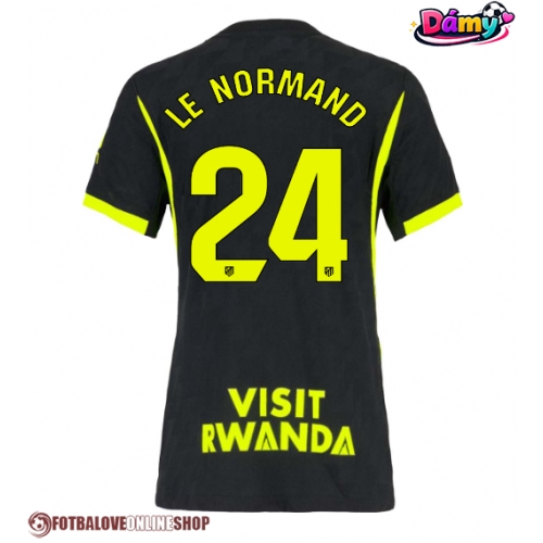 Atletico Madrid Robin Le Normand #24 Venkovní Dres pro Dámy 2026-27 Krátkým Rukávem