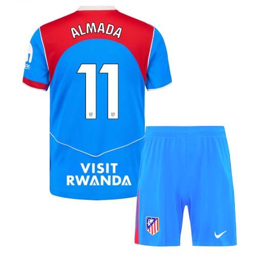 Atletico Madrid Thiago Almada #11 Alternativní dres komplet pro Děti 2025-26 Krátkým Rukávem (+ Krátké kalhoty) Atletico Madrid Thiago Almada #11 Alternativní dres komplet pro Děti 2025-26 Krátkým Rukávem (+ Krátké kalhoty)
