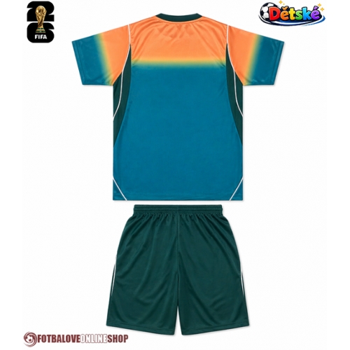Austrálie Venkovní dres komplet pro Děti MS 2026 Krátkým Rukávem (+ Krátké kalhoty)