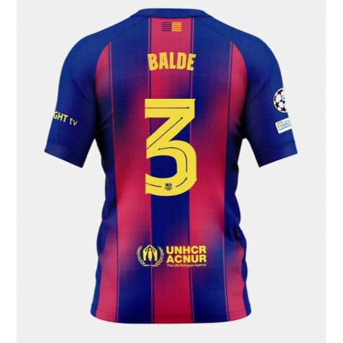 Barcelona Alejandro Balde #3 Domácí Dres 2025-26 Krátkým Rukávem Barcelona Alejandro Balde #3 Domácí Dres 2025-26 Krátkým Rukávem