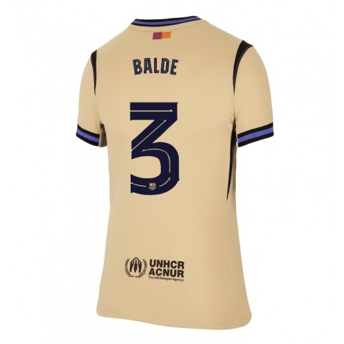 Barcelona Alejandro Balde #3 Venkovní Dres pro Dámy 2025-26 Krátkým Rukávem Barcelona Alejandro Balde #3 Venkovní Dres pro Dámy 2025-26 Krátkým Rukávem