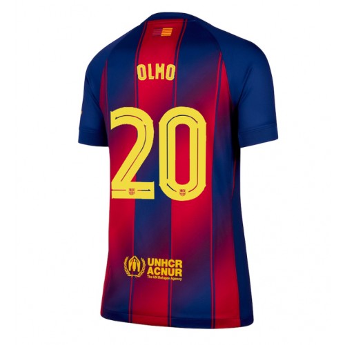 Barcelona Dani Olmo #20 Domácí Dres pro Dámy 2025-26 Krátkým Rukávem Barcelona Dani Olmo #20 Domácí Dres pro Dámy 2025-26 Krátkým Rukávem