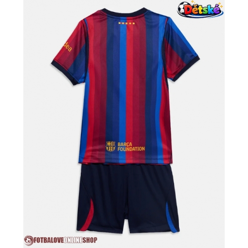 Barcelona Domácí dres komplet pro Děti 2026-27 Krátkým Rukávem (+ Krátké kalhoty)