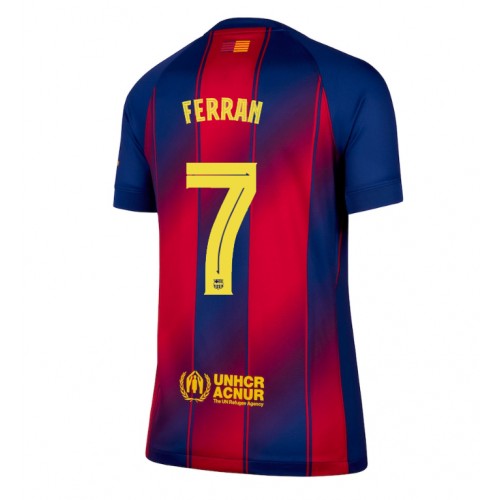 Barcelona Ferran Torres #7 Domácí Dres pro Dámy 2025-26 Krátkým Rukávem Barcelona Ferran Torres #7 Domácí Dres pro Dámy 2025-26 Krátkým Rukávem