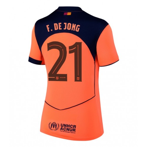 Barcelona Frenkie de Jong #21 Alternativní Dres pro Dámy 2025-26 Krátkým Rukávem Barcelona Frenkie de Jong #21 Alternativní Dres pro Dámy 2025-26 Krátkým Rukávem