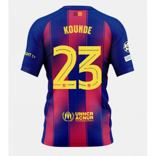 Barcelona Jules Kounde #23 Domácí Dres 2025-26 Krátkým Rukávem Barcelona Jules Kounde #23 Domácí Dres 2025-26 Krátkým Rukávem