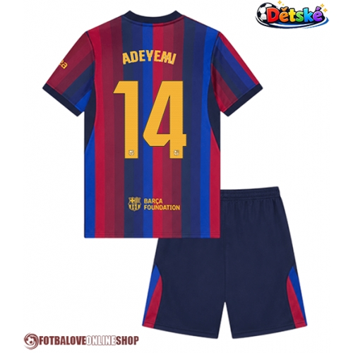 Barcelona Karim Adeyemi #14 Domácí dres komplet pro Děti 2026-27 Krátkým Rukávem (+ Krátké kalhoty)