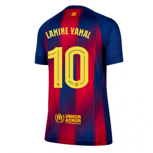 Barcelona Lamine Yamal #10 Domácí Dres pro Dámy 2025-26 Krátkým Rukávem Barcelona Lamine Yamal #10 Domácí Dres pro Dámy 2025-26 Krátkým Rukávem