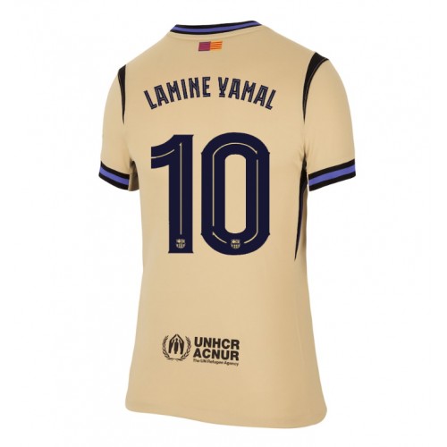 Barcelona Lamine Yamal #10 Venkovní Dres pro Dámy 2025-26 Krátkým Rukávem Barcelona Lamine Yamal #10 Venkovní Dres pro Dámy 2025-26 Krátkým Rukávem