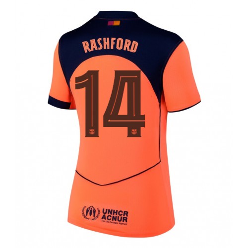Barcelona Marcus Rashford #14 Alternativní Dres pro Dámy 2025-26 Krátkým Rukávem Barcelona Marcus Rashford #14 Alternativní Dres pro Dámy 2025-26 Krátkým Rukávem