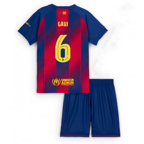 Barcelona Paez Gavi #6 Domácí dres komplet pro Děti 2025-26 Krátkým Rukávem (+ Krátké kalhoty) Barcelona Paez Gavi #6 Domácí dres komplet pro Děti 2025-26 Krátkým Rukávem (+ Krátké kalhoty)