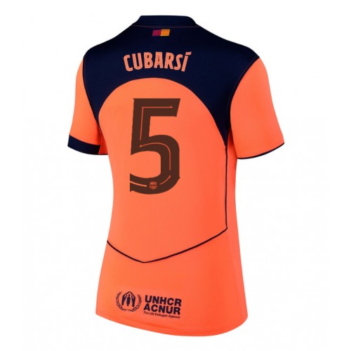 Barcelona Pau Cubarsi #5 Alternativní Dres pro Dámy 2025-26 Krátkým Rukávem Barcelona Pau Cubarsi #5 Alternativní Dres pro Dámy 2025-26 Krátkým Rukávem