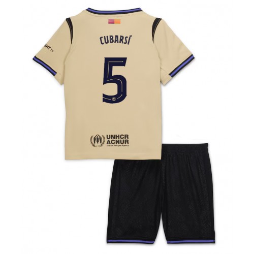 Barcelona Pau Cubarsi #5 Venkovní dres komplet pro Děti 2025-26 Krátkým Rukávem (+ Krátké kalhoty) Barcelona Pau Cubarsi #5 Venkovní dres komplet pro Děti 2025-26 Krátkým Rukávem (+ Krátké kalhoty)