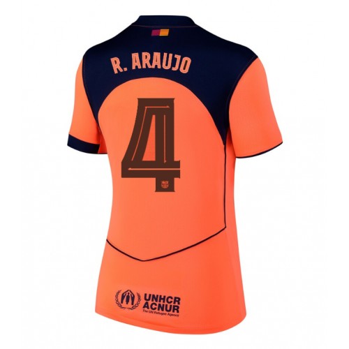 Barcelona Ronald Araujo #4 Alternativní Dres pro Dámy 2025-26 Krátkým Rukávem Barcelona Ronald Araujo #4 Alternativní Dres pro Dámy 2025-26 Krátkým Rukávem