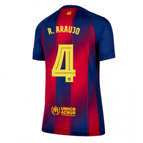 Barcelona Ronald Araujo #4 Domácí Dres pro Dámy 2025-26 Krátkým Rukávem Barcelona Ronald Araujo #4 Domácí Dres pro Dámy 2025-26 Krátkým Rukávem