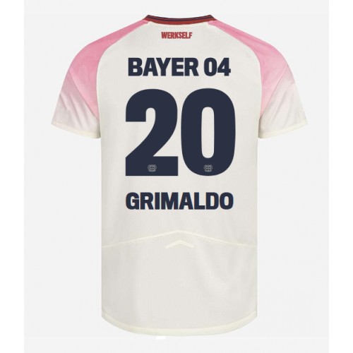 Bayer Leverkusen Alejandro Grimaldo #20 Venkovní Dres 2025-26 Krátkým Rukávem Bayer Leverkusen Alejandro Grimaldo #20 Venkovní Dres 2025-26 Krátkým Rukávem