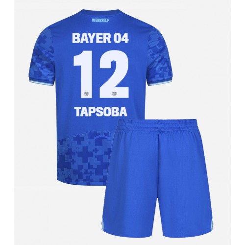 Bayer Leverkusen Edmond Tapsoba #12 Alternativní dres komplet pro Děti 2025-26 Krátkým Rukávem (+ Krátké kalhoty)