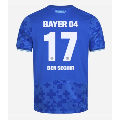 Bayer Leverkusen Eliesse Ben Seghir #17 Alternativní Dres 2025-26 Krátkým Rukávem Bayer Leverkusen Eliesse Ben Seghir #17 Alternativní Dres 2025-26 Krátkým Rukávem
