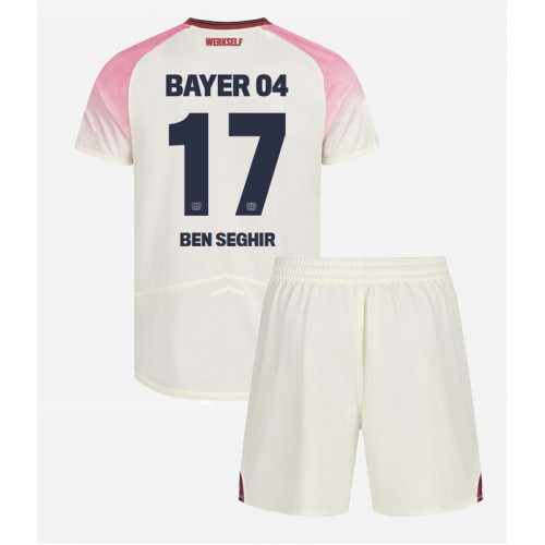 Bayer Leverkusen Eliesse Ben Seghir #17 Venkovní dres komplet pro Děti 2025-26 Krátkým Rukávem (+ Krátké kalhoty) Bayer Leverkusen Eliesse Ben Seghir #17 Venkovní dres komplet pro Děti 2025-26 Krátkým Rukávem (+ Krátké kalhoty)