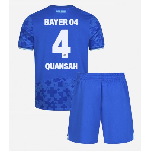 Bayer Leverkusen Jarell Quansah #4 Alternativní dres komplet pro Děti 2025-26 Krátkým Rukávem (+ Krátké kalhoty) Bayer Leverkusen Jarell Quansah #4 Alternativní dres komplet pro Děti 2025-26 Krátkým Rukávem (+ Krátké kalhoty)