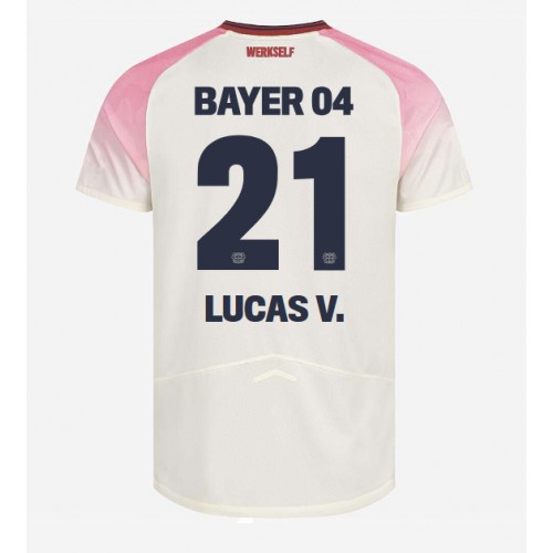 Bayer Leverkusen Lucas Vazquez #21 Venkovní Dres 2025-26 Krátkým Rukávem Bayer Leverkusen Lucas Vazquez #21 Venkovní Dres 2025-26 Krátkým Rukávem